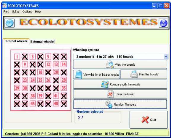 Screenshot vom Programm: ECOLOTO